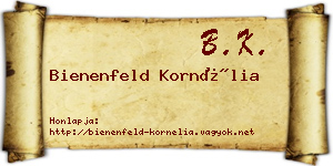 Bienenfeld Kornélia névjegykártya